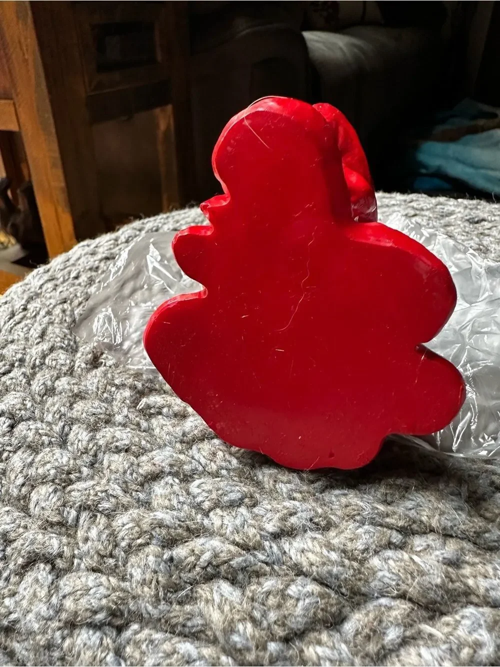 Halloween Pumpkin Ghost Figurine - Red